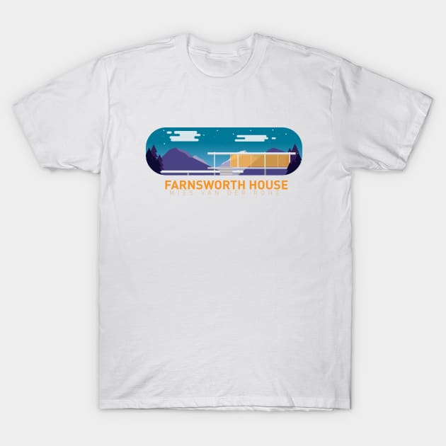 Farnsworth House T-Shirt by cheapyblue